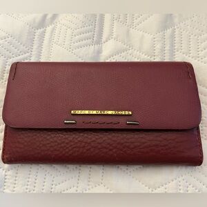 Marc by Marc Jacobs Burgundy Leather Clutch